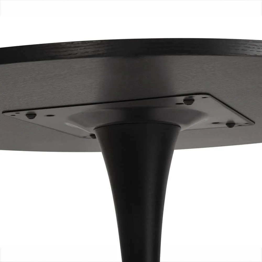Masă de dining AVENBERG ORBIS Ø80 negru