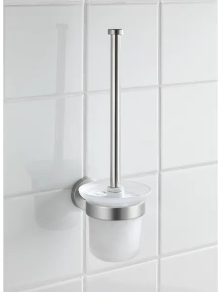 WENKO 19614100 - Perie WC BOSIO MATT 10x14 cm oțel inoxidabil/argintiu/satinat