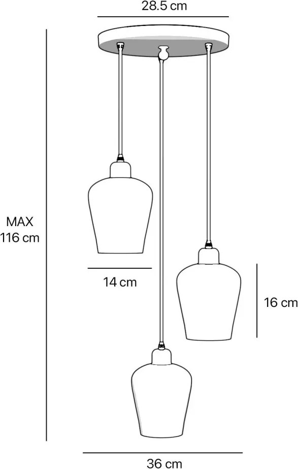 Lustra design italian din alama si sticla Talis