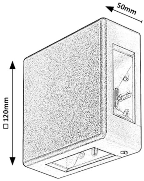 Aplică LED de exterior LIPPA LED/6W/230V IP54 neagră Rabalux 7317