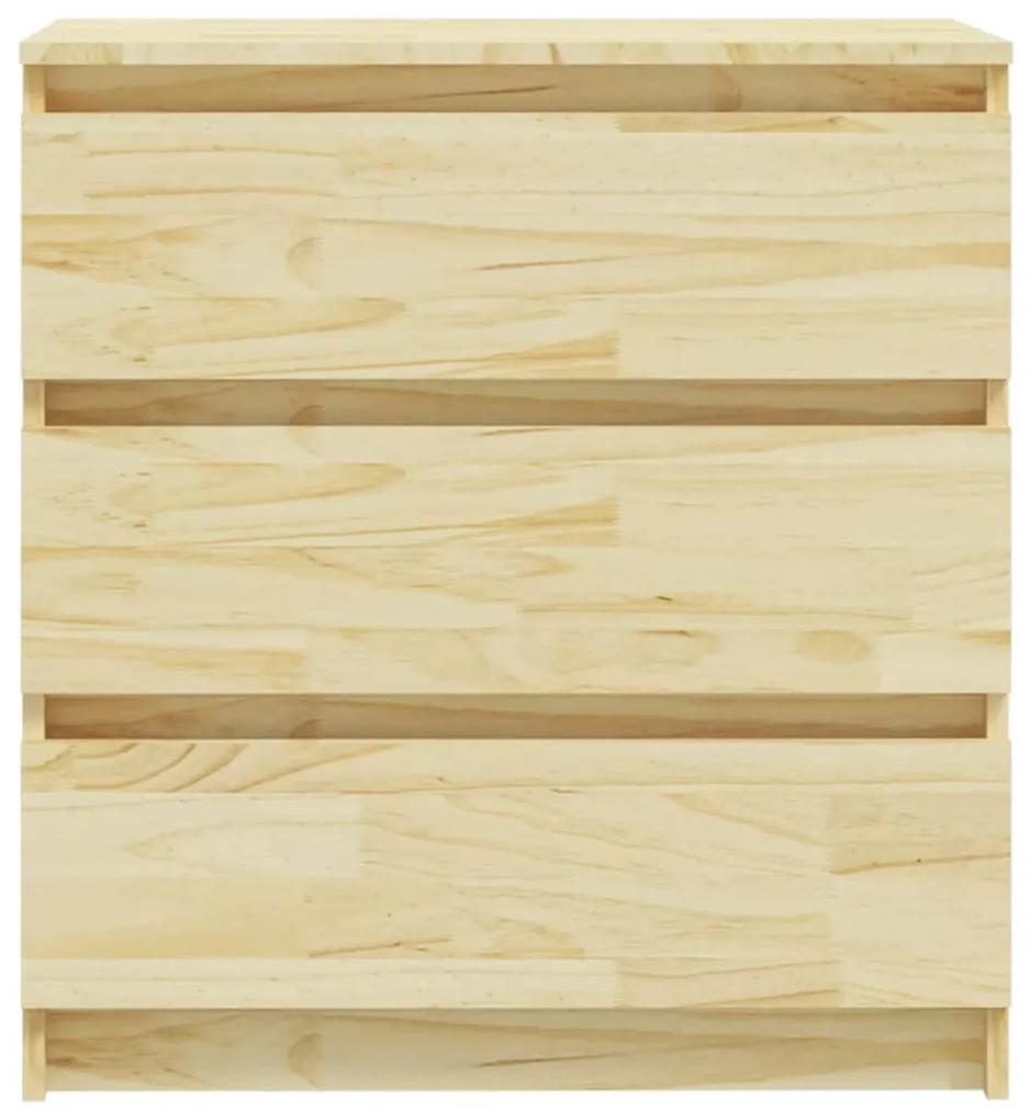 Noptiere, 2 buc., 60x36x64 cm, lemn masiv de pin 2, Lemn deschis