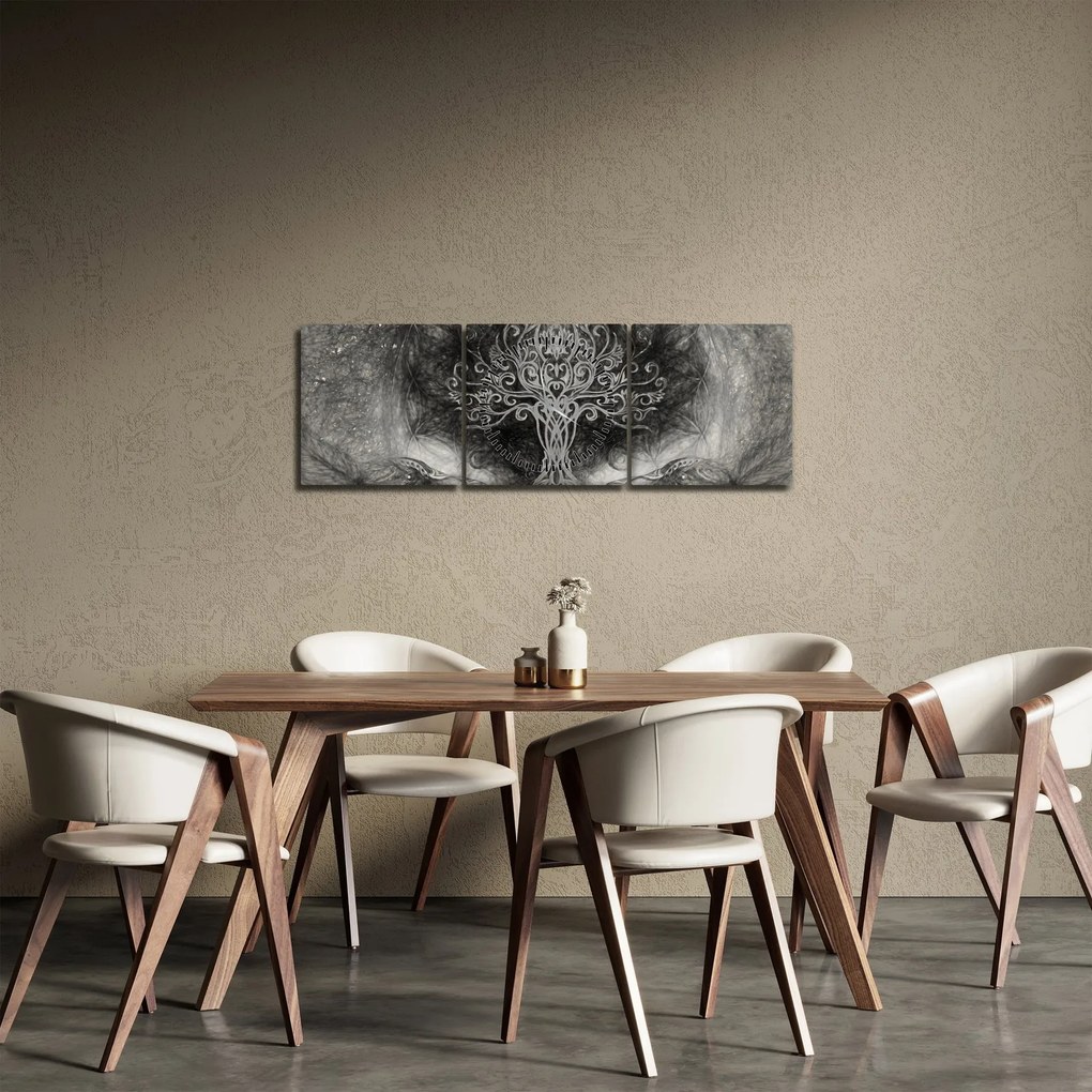 Tablou - Copacul vieții (cu ceas) (90x30 cm)