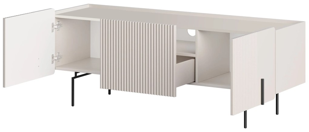 Dulap TV Malmi 150 cm - cașmir / picioare negre