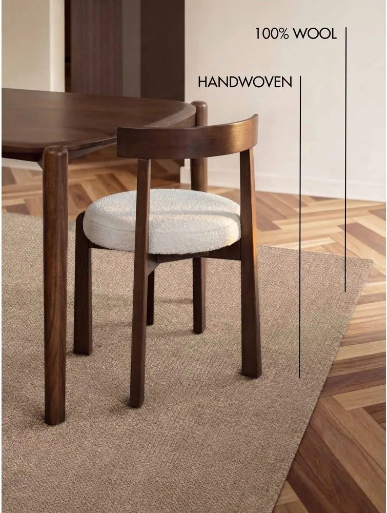 Covor bej țesut manual din lână 200x300 cm Greenwich – Ted Baker