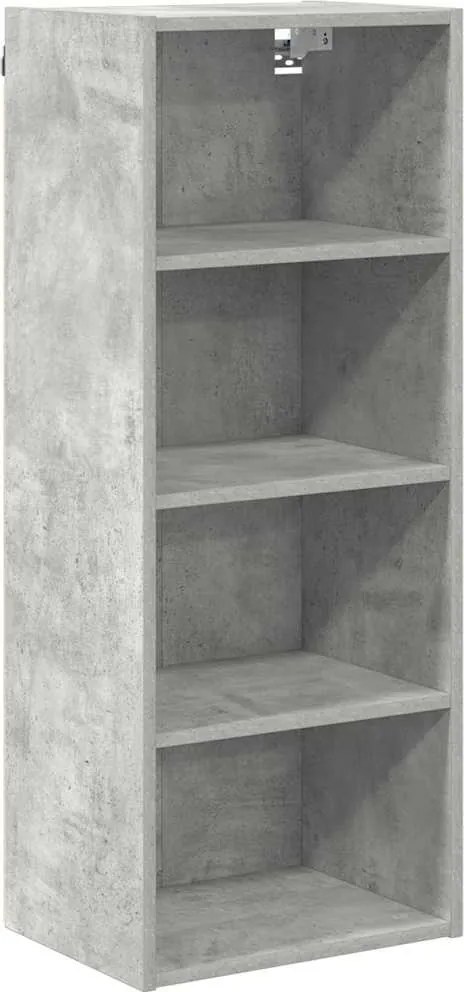 vidaXL Dulap suspendat Gri din beton 40 x 29,5 x 100 cm Lemn compozit