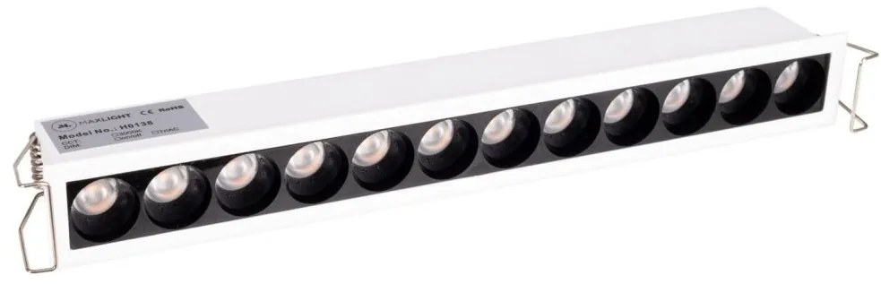 Corp incastrabil tavan fals cu 12 spoturi LED X-line