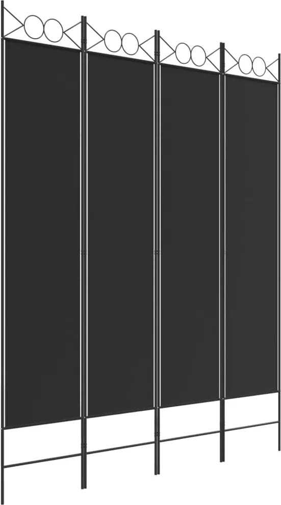 vidaXL Paravan de cameră cu 3 panouri, 160x200 cm, textil