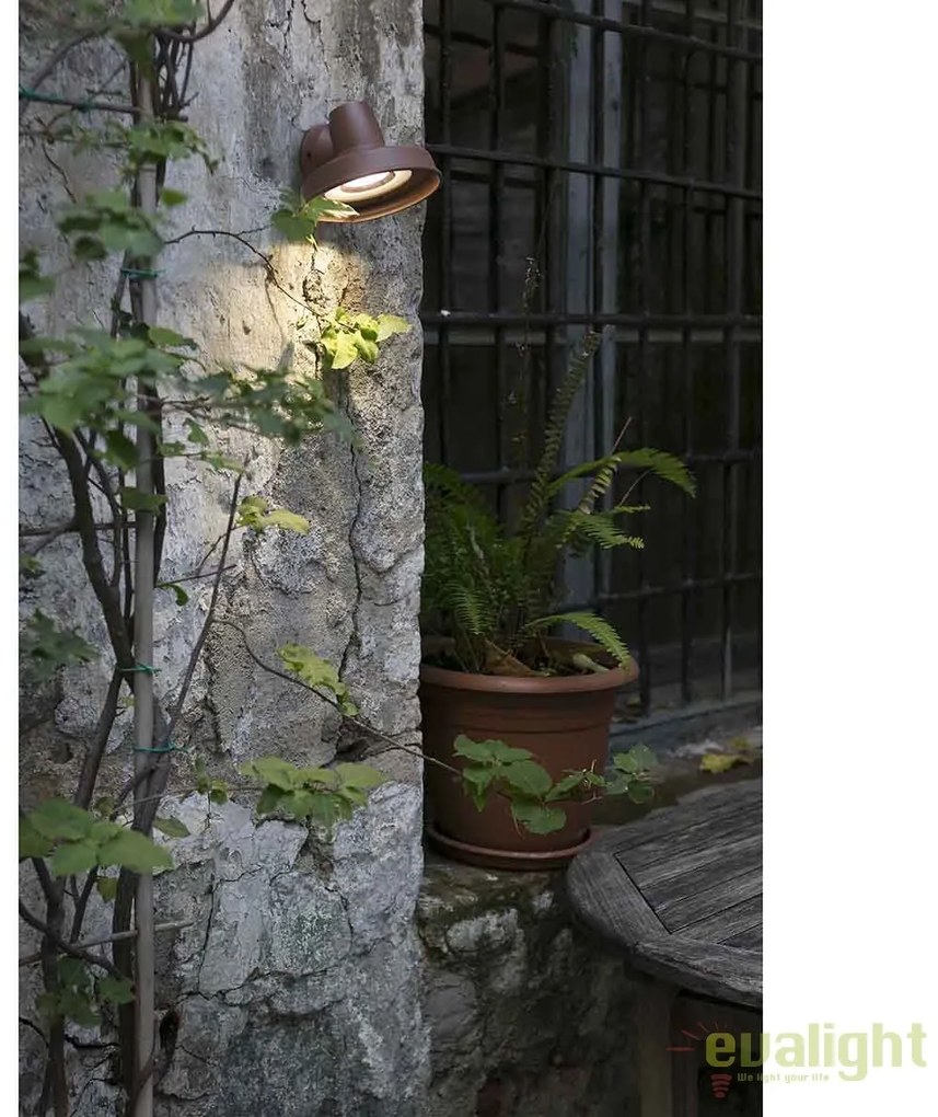 Aplica perete iluminat exterior stil modern BRONX maro 71194