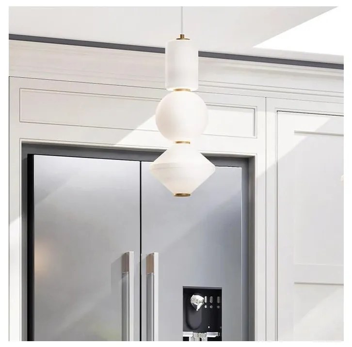 Alora Mood ALM-BIJOU-P3-GD - Lustră LED BIJOU suspendată pe cablu, 20 W, 230 V, 3000 K, auriu