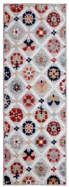 Covor traversă Flora Outdoor Gri 80X230 cm, Flair Rugs