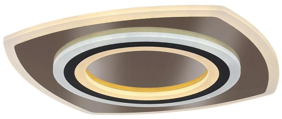 Rabalux 71317 - TANELI Plafonieră LED dimabilă 60W/230V 3000/4000/6000K crom/negru + telecomandă