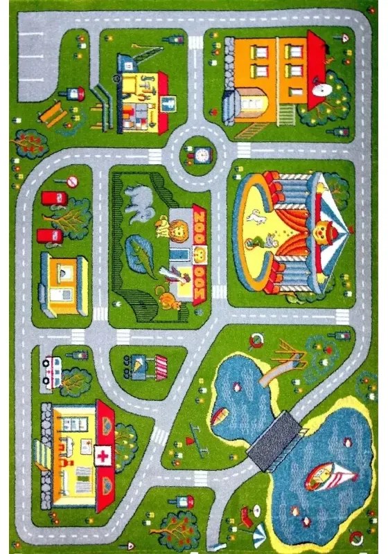 Covor Kolibri 11061-130 Oras cu Drumuri Selectează mărime: 120 X 170