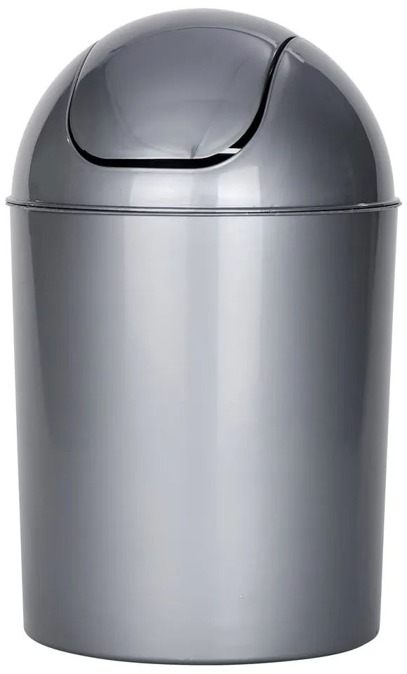 Coș de gunoi gri din plastic 6 l Economic – Wenko