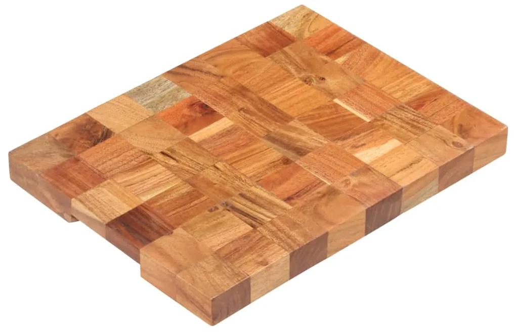 Placa de tocat, 40 x 30 x 3,8 cm, lemn masiv de acacia 40 x 30 x 3.8 cm