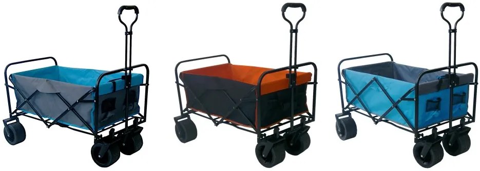 Cărucior de transport pliabil - premium 150 L Portocalie