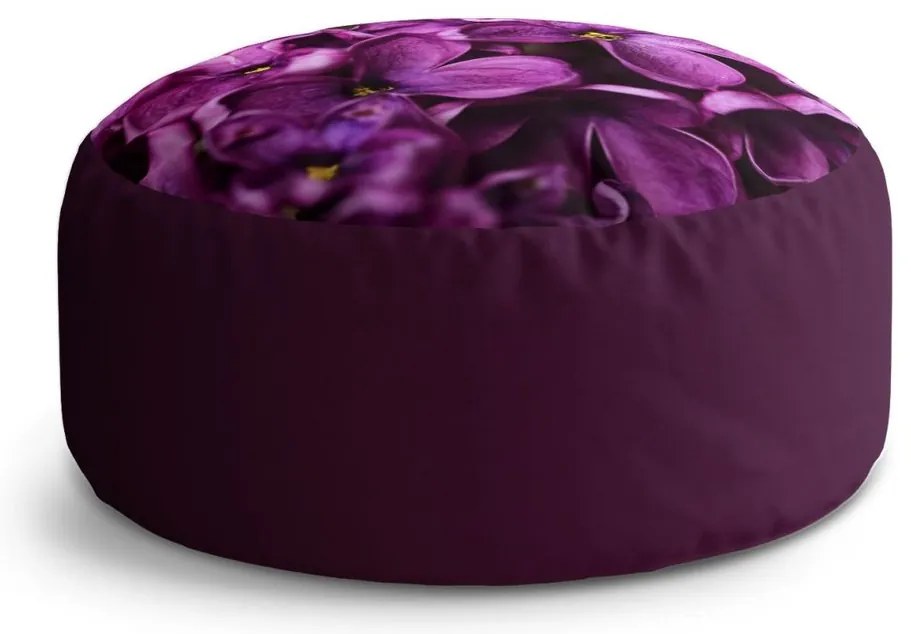 Taburet Circle flori mov, violet
