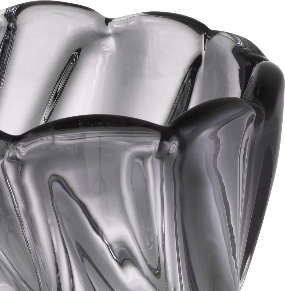 Vaza flori, Vas decorativ Contessa L, gri 115183 HZ
