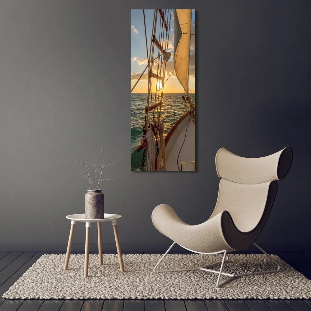 Tablou acrilic Yacht pe mare