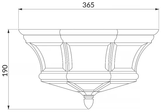 Quoizel QZ-NEWBURY-F-AC - Plafonieră de exterior NEWBURY 3xE14/60W/230V IP44