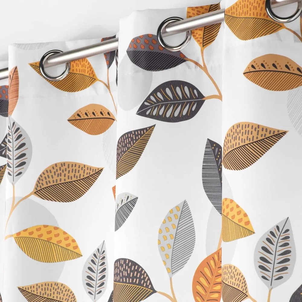 Draperie galbenă/albă 140x280 cm Vahine – douceur d'intérieur