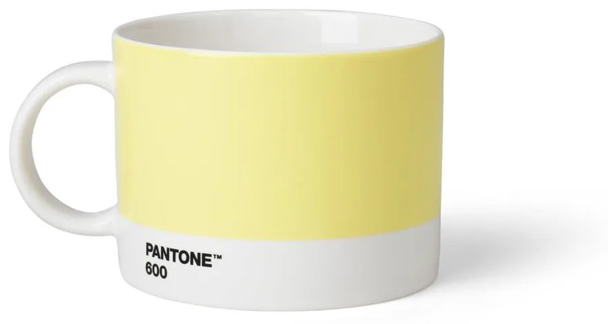 Cană galben-deschis din ceramică 475 ml Light Yellow 600 – Pantone