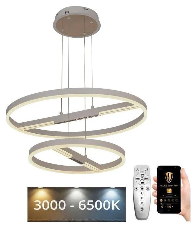 Lustră LED dimabilă aplicată LED/100W/230V 3000-6500K + telecomandă