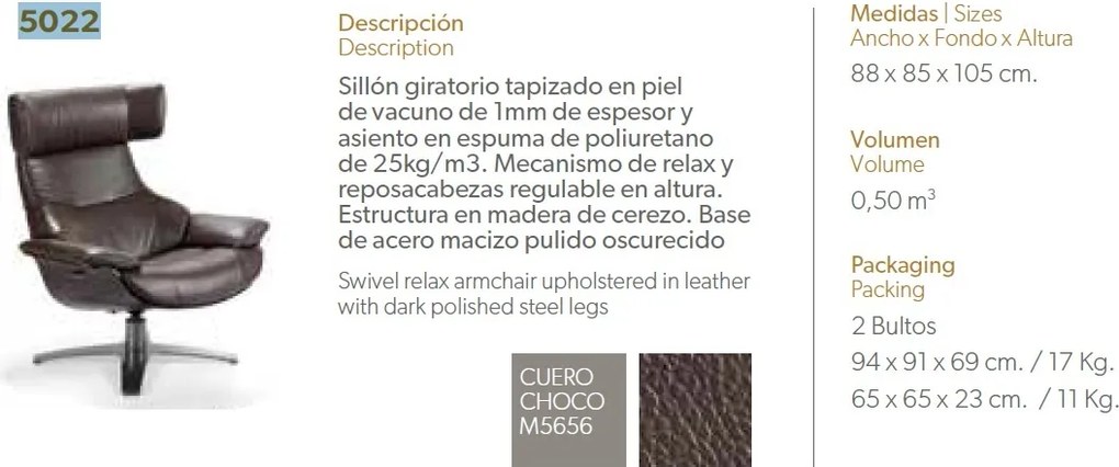 Fotoliu pivotant cu functia relax Silviu AC-A985-SILLON