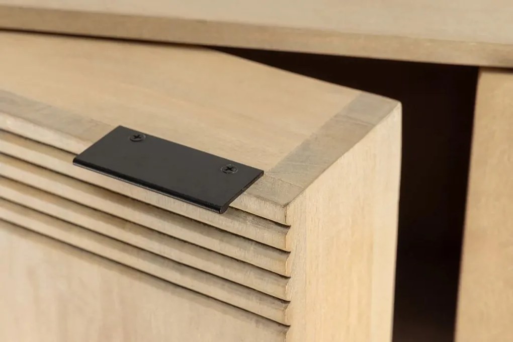 Bufet, Bar cu model optic 3D, Lemn, ART DECO 140cm