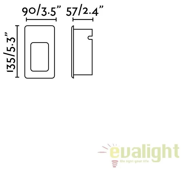 SPOT LED INCASTRABIL DE EXTERIOR NASE-2 alb 70396