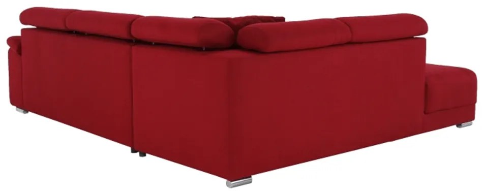Colţar, textil vişiniu, stânga, CAILA
