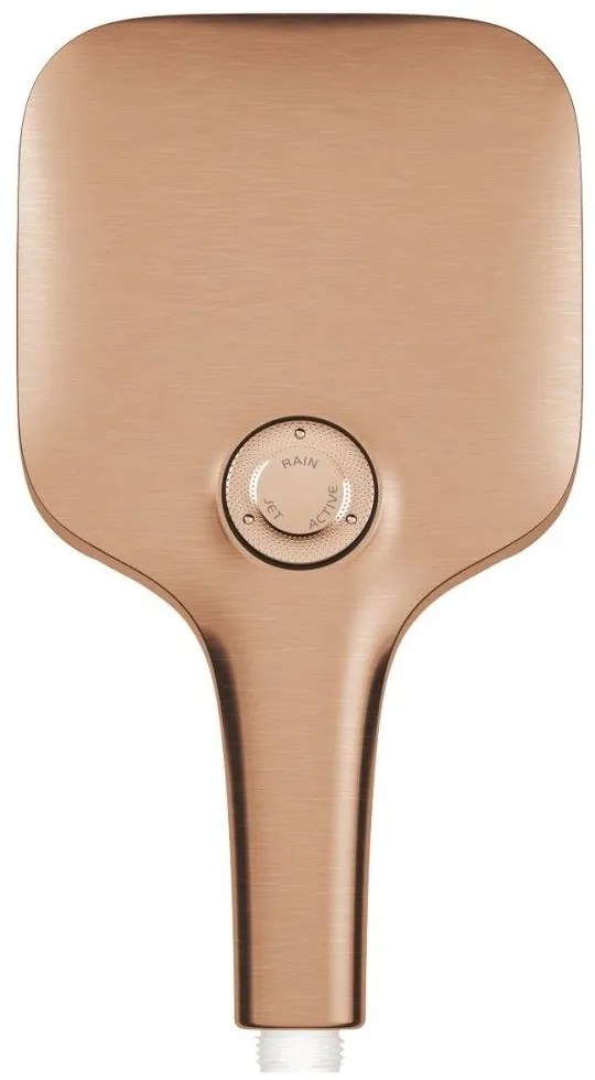 Para dus Grohe Rainshower Eco SmartActive 130 Cube 3 jeturi, cupru mat (brushed warm sunset)