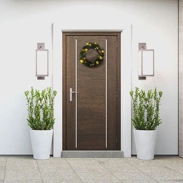 Coroană LED de Crăciun de exterior 15xLED/3xAA IP44 Solight 1V239