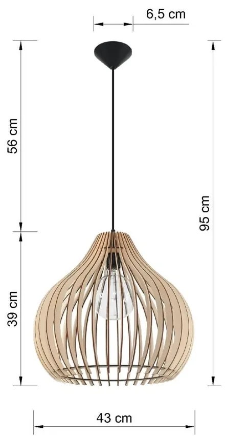 Lustră Sollux Pantilla, bej