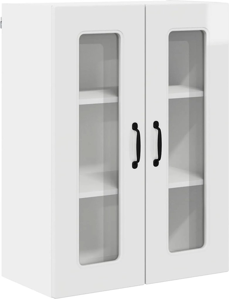 vidaXL Dulap de bucătărie Kalmar Alb lucios 60 x 31 x 80 cm