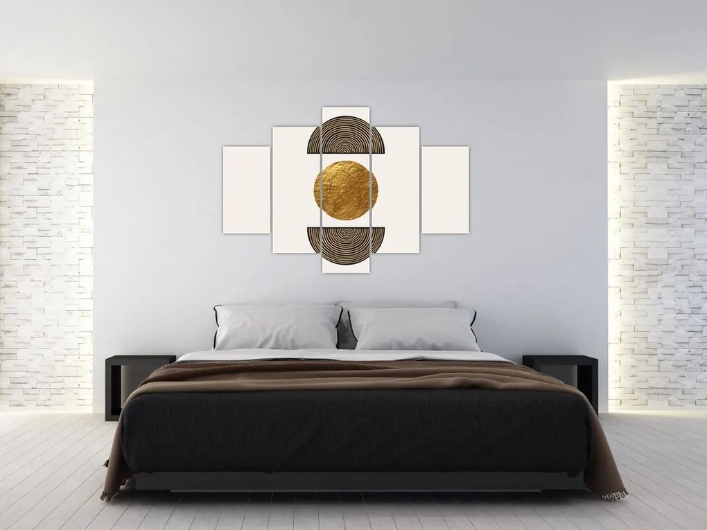 Tablou - Ornament de aur N⁰1 (150x105 cm)