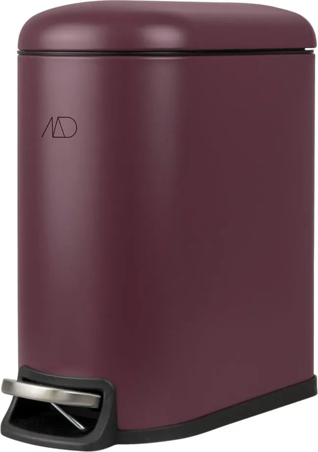 Coș de gunoi violet cu pedală din metal 5 l Mini Walther – Mette Ditmer Denmark