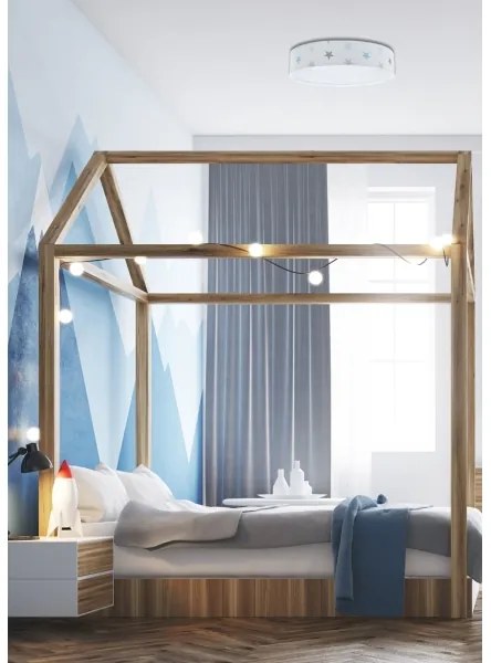 LED lampă reglabilă GALAXY KIDS LED/24W/230V stele alb/gri/albastru + DO