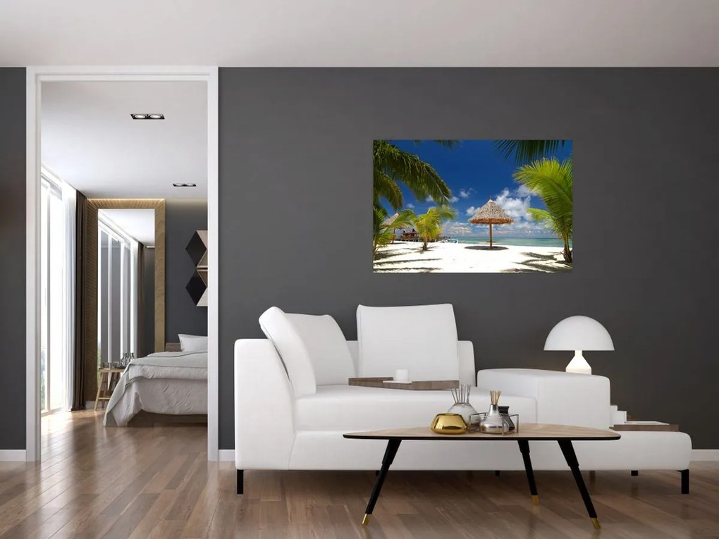 Tablou - Plajă cu nisip alb (90x60 cm)