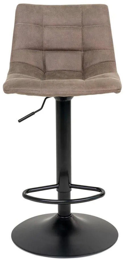 Scaune de bar maro deschis cu înălțime ajustabilă 2 buc. tapițate (înălțime șezut 63 cm) Middelfart – House Nordic