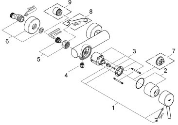 GROHE 32210001 - Baterie de duș CONCETTO DN 15, crom lucios