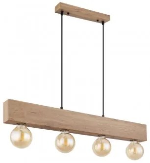 Suspensie vintage 4 becuri E27 Erna 15655-4H Globo