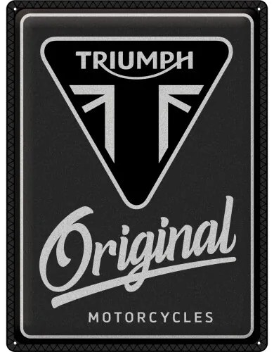 Placă metalică Triumph - Original Motorcycles