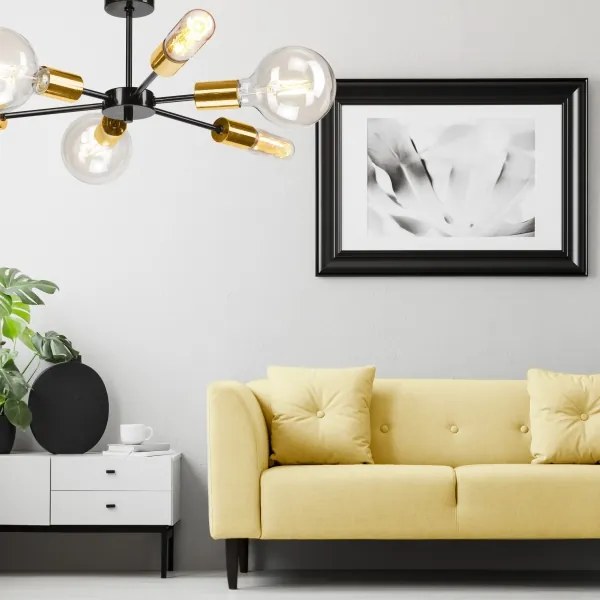 Lustră pe tjiă STARLA 6xE27/60W/230V