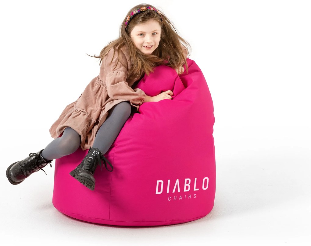Fotoliul tip puf Diablo Chairs pentru copii: Roz