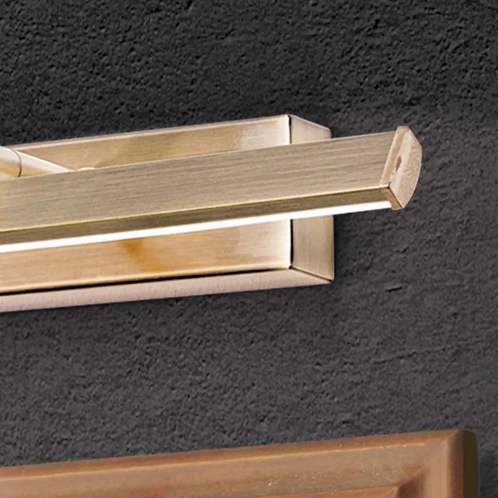 Aplica LED pentru tablou PUBLIO L-30cm alama antique