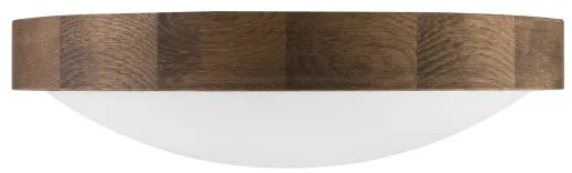 Brilagi - Plafonieră LED CARVALHO SLIM 2xE27/15W/230V, stejar-nuc, Ø 37 cm