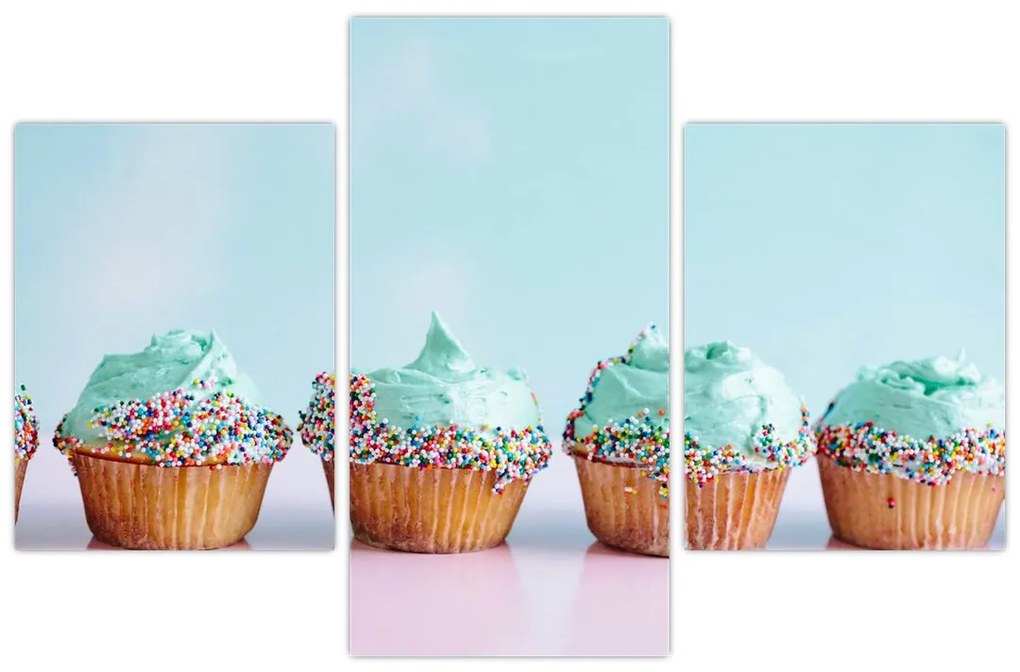 Tablou cu cupcakes (90x60 cm)