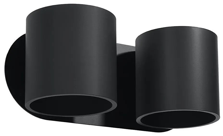 Sollux SL.0660 - Aplica de perete ORBIS 2xG9/40W/230V negru
