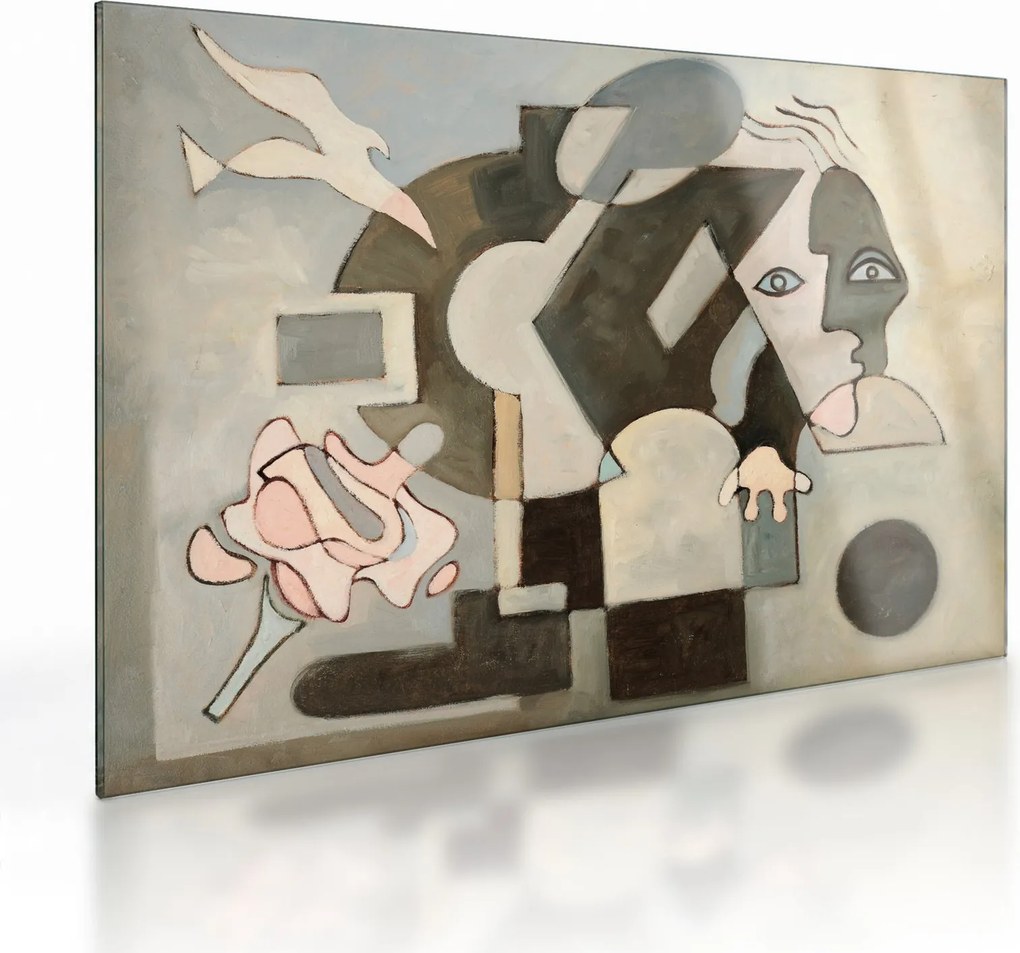 Tablou pe sticlă - Cubismul (70x50 cm)