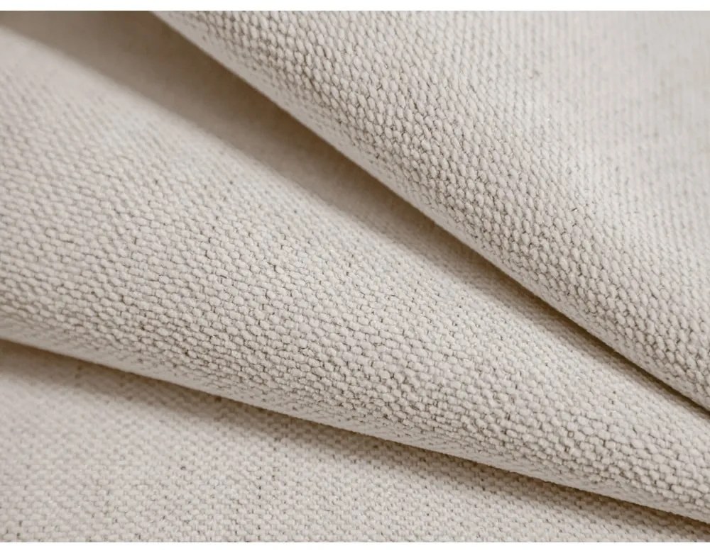 Pat matrimonial crem tapițat cu spațiu de depozitare/fără tăblie cu somieră 140x200 cm Susan – Micadoni